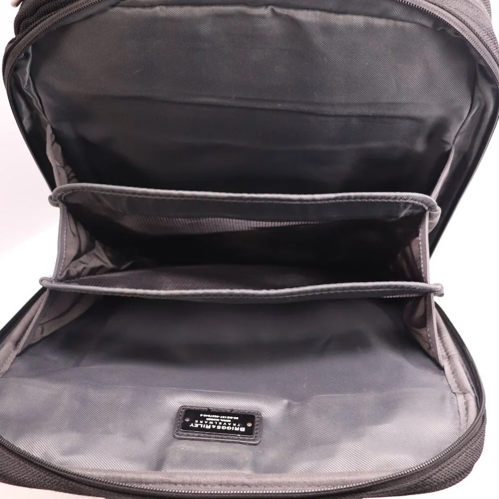 BRIGGS & RILEY 07-BB107 VERTICAL BLACK NYLON LAPTOP BRIEFCASE BAG Travel